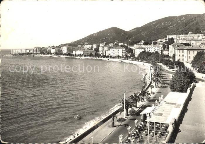Ajaccio Korsika Strand Stadtansicht