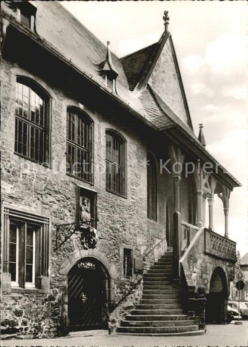 GOSLAR Harz Niedersachsen Rathaustreppe