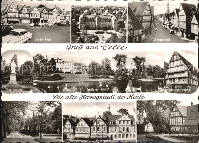 Celle Niedersachsen Grosser Plan Zoellnerstrasse Altes Patrizierhaus Thaer Denkm