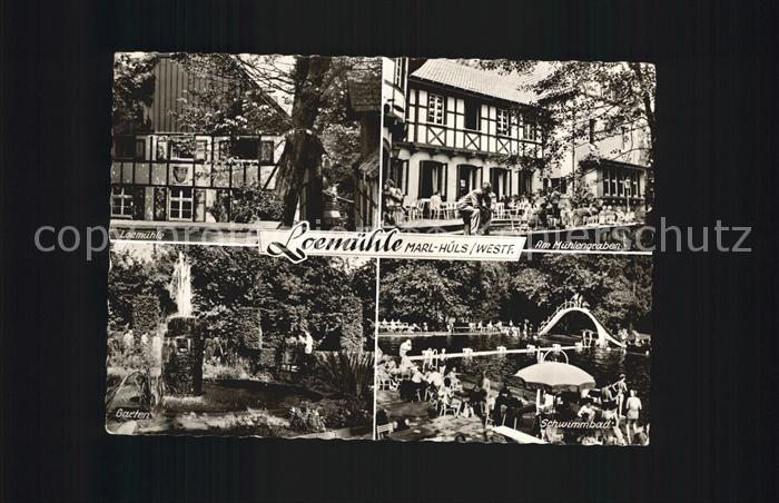 Huels Marl Loemuehle Schwimmbad Muehlengraben