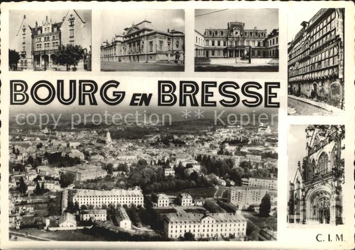Bourg-en-Bresse Luftaufnahme Stadtansichten