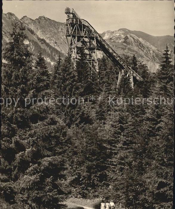 Oberstdorf Anlaufturm Skiflugschanze beim Freibergsee
