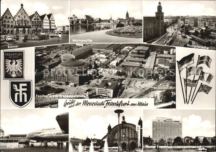 Frankfurt Main Roemer Mainpartie Hauptwache Flughafen Hauptbahnhof