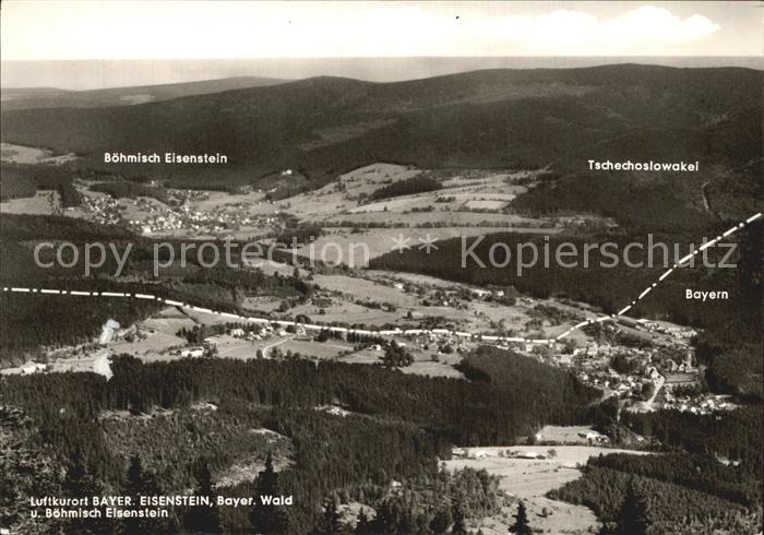 Bayerisch Eisenstein Boehmisch Eisenstein Luftaufnahme