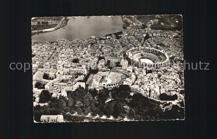 Arles Bouches-du-Rhone Luftaufnahme Antik Theater