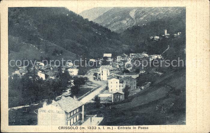 Cuneo Crissolo Entrata Paese