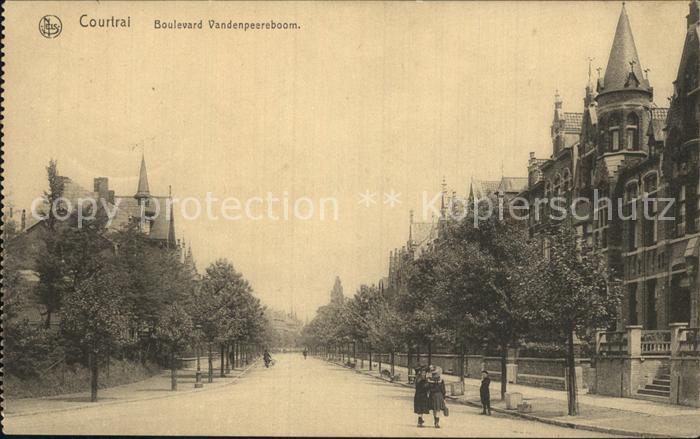 Courtrai KORTRIJK Flandre Belgie Boulevard Vandenpeereboom