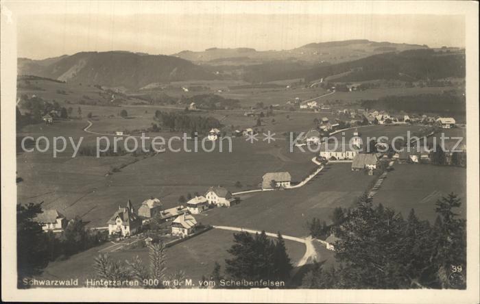 Hinterzarten Breisgau-Hochschwarzwald BW Blick vom Scheibenfelsen