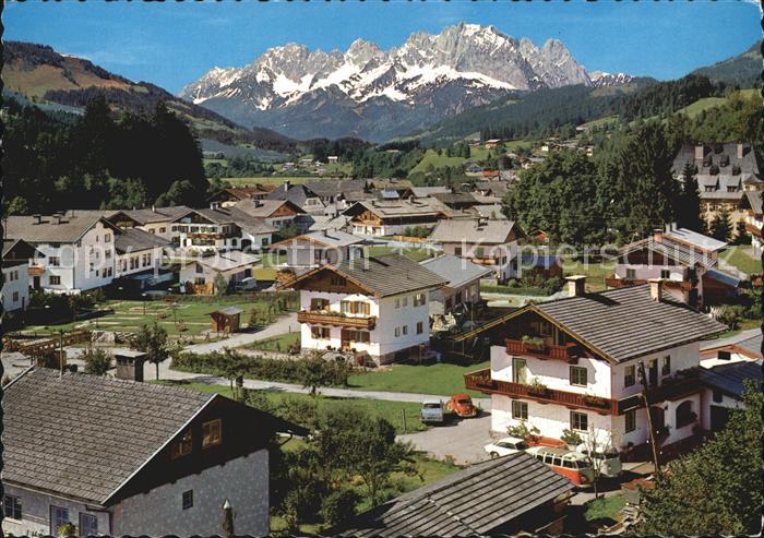 Fieberbrunn Tirol Blick auf Wilden Kaiser