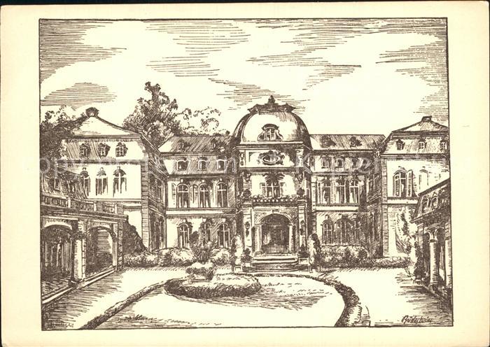 Offenbach Main Rathaus Zeichnung