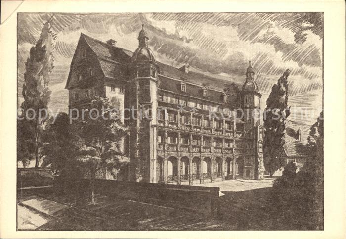 Offenbach Main Schloss Zeichnung