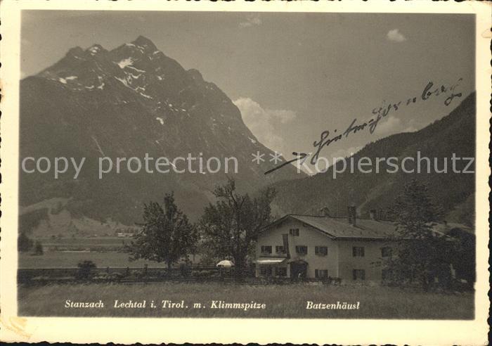 Stanzach Tirol Lechtal Klimmspitze Batzenhaeusl