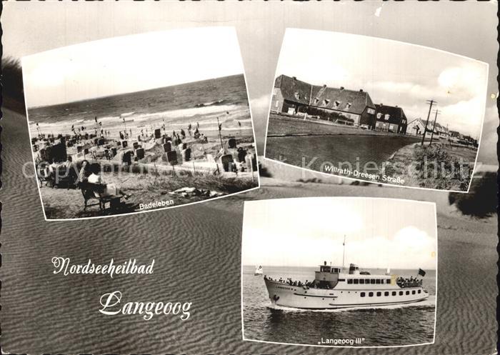 Langeoog Nordseebad Badesrand Willrath Dreesen Strasse Langeoog III
