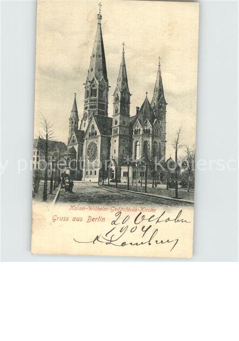 BERLIN  CITY Kaiser-Wilhelm-Gedaechtniskirche