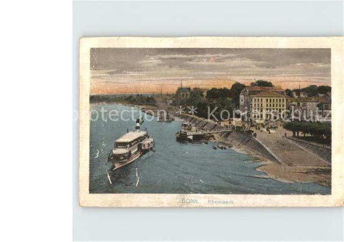 Bonn Rhein Rheinwerft Dampfer