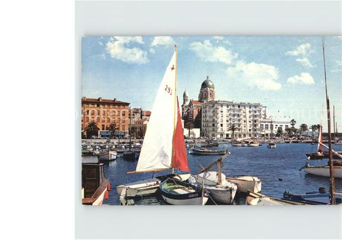 Saint-Raphael Var Hafen Segelboot