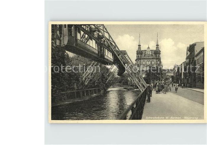 WUPPERTAL NRW Schwebebahn Barmen Neuerweg