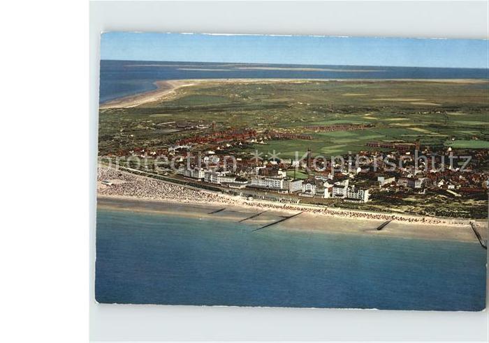 BORKUM Nordseebad Niedersachsen Fliegeraufnahme