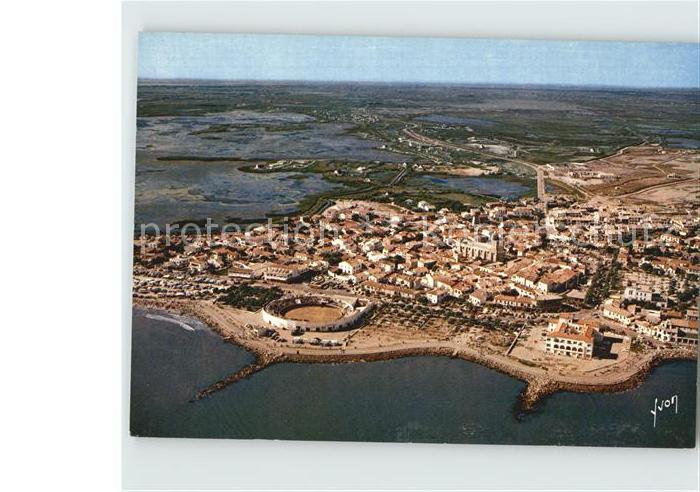 Les Saintes-Maries-de-la-Mer Fliegeraufnahme