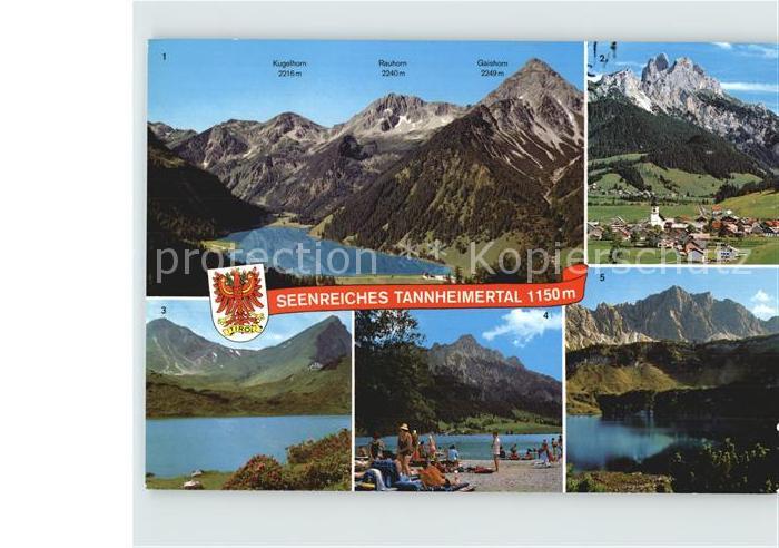 Tannheim Tirol Vilsalpsee Rotflueh Gimpel Lachenspitze