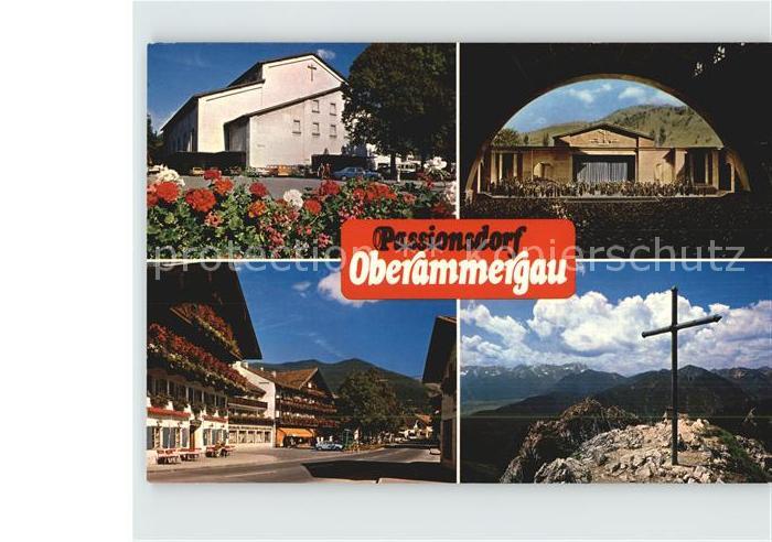OBERAMMERGAU Bayern Passionsspielhaus Freilichtbuehne Dorfstrasse Aufacker