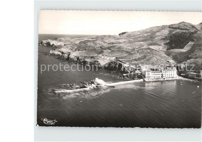 Banyuls-sur-Mer Fliegeraufnahme Jetee Laboratoire Arago