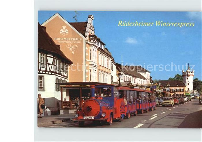 Ruedesheim Rhein Rheinstrasse Winzerexpress