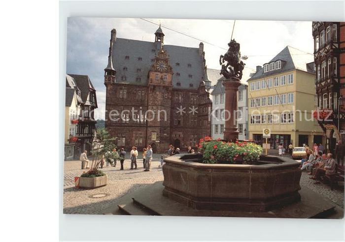 Marburg Lahn Marktbrunnen Rathaus