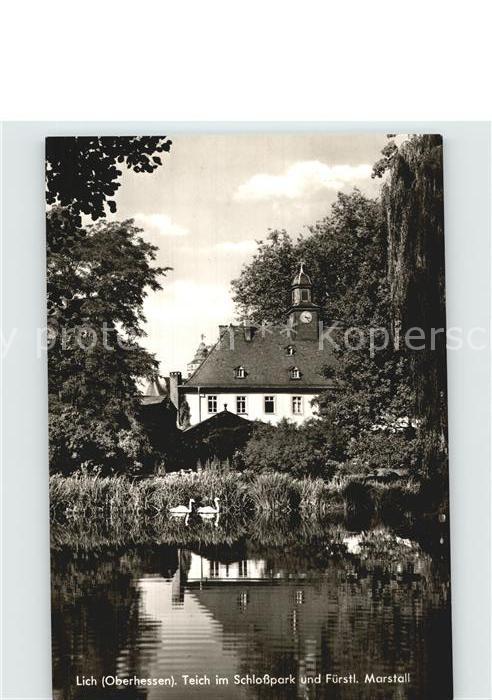 Lich Hessen Schlosspark Fuerstl Marstall