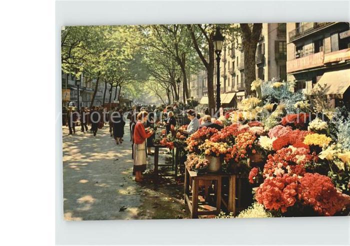 Barcelona Cataluna Blumenmarkt