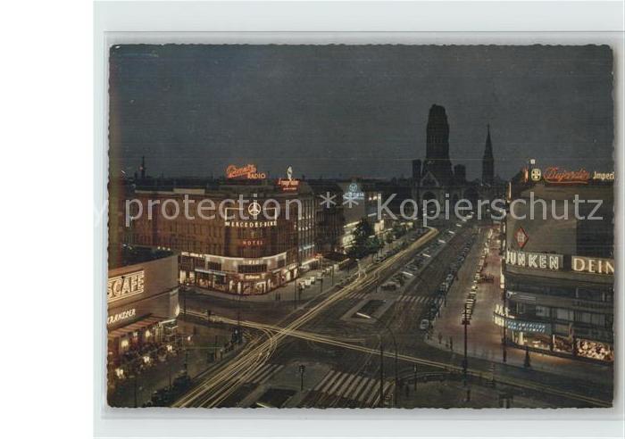 BERLIN  CITY Kurfuerstendamm Kaiser-Wilhelm-Gedaechtniskirche