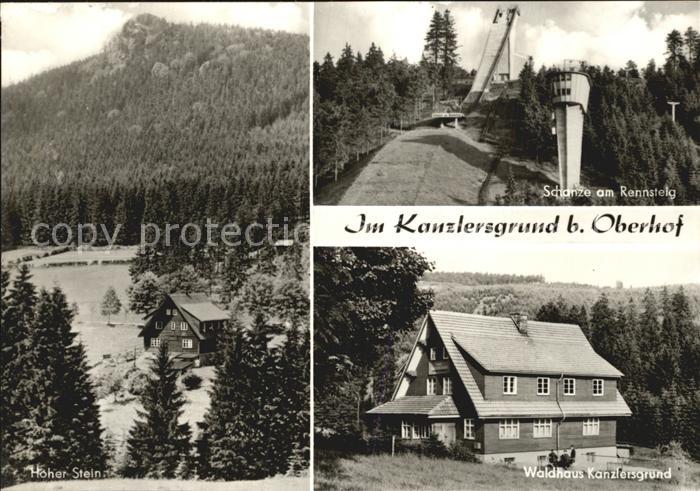 Oberhof Thueringen Hoher Stein Schanze am Rennsteig Waldgasthaus Kanzlersgrund