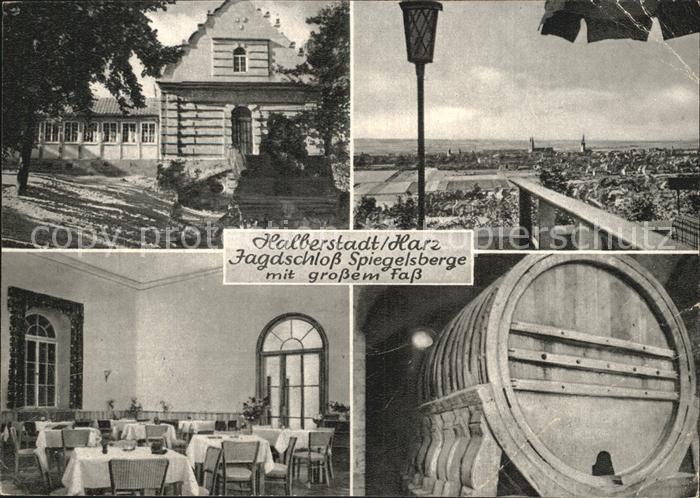 Halberstadt Jagdschloss Spiegelsberge mit grossem Fass