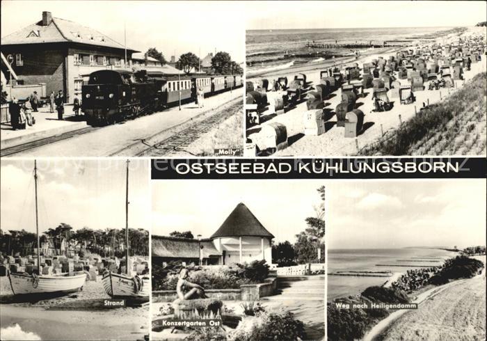 Kuehlungsborn Ostseebad Molly Strand Konzertgarten Weg nach Heiligendamm