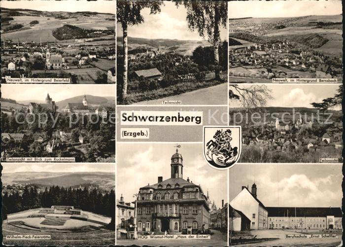 Schwarzenberg Erzgebirge Neuwelt Wilhelm Piek Feierstaette Rockelmann HOG Wismu