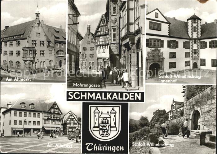 Schmalkalden Thueringen Am Altmarkt Mohrengasse Schloss Wilhelmsburg
