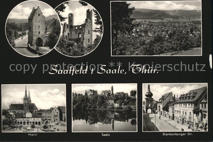 Saalfeld Saale Markt Saale Blankenburger Strasse