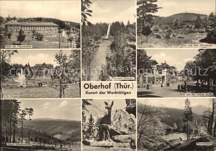 Oberhof Thueringen Halle der Freundschaft Kurpark Obere Schweizerhuette Schanze