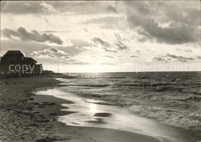 Ahlbeck Ostseebad Sonnenuntergang