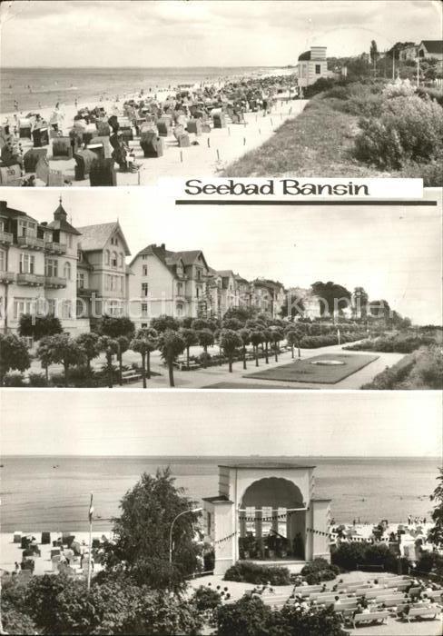 Bansin Ostseebad Promenade Strand Konzertpavillon