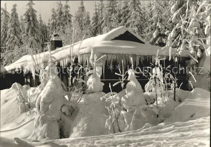 Frauenwald Thueringen Skihuette