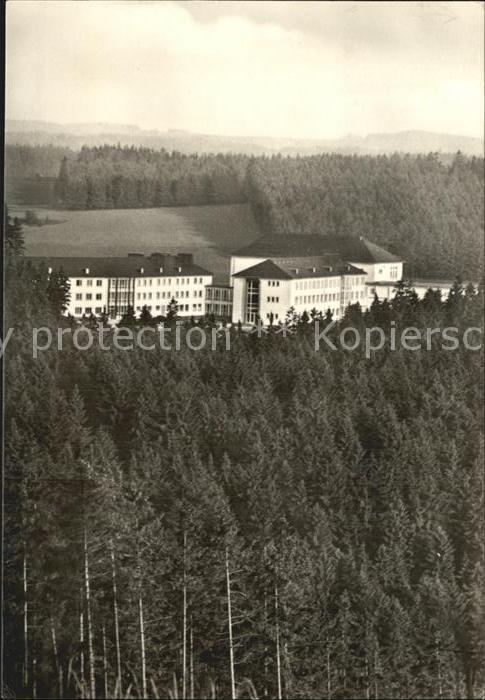Loehma Leutenberg Sanatorium vom Thueringerwaldblick aus gesehen