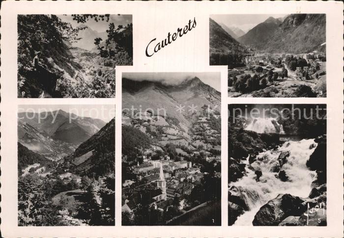 Cauterets Gesamtansicht Le Colimacon La Raillere Le Lutour