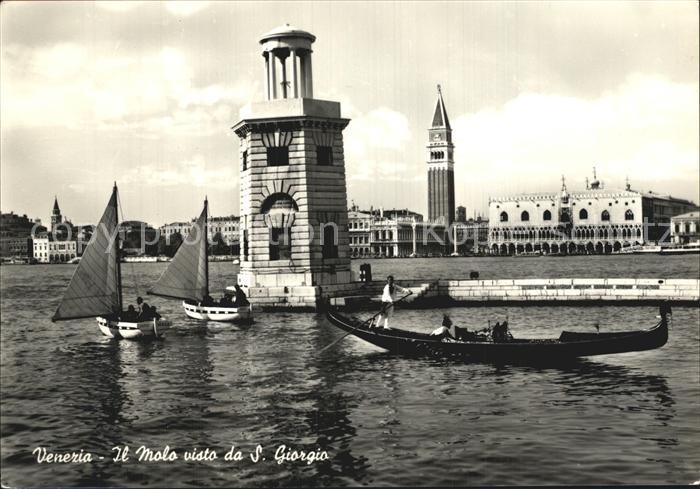 Venezia Venedig Il Mole visto da San Giorgina