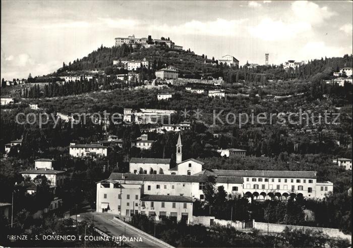 Firenze Florenz San Domenico e Collina Fiesolana