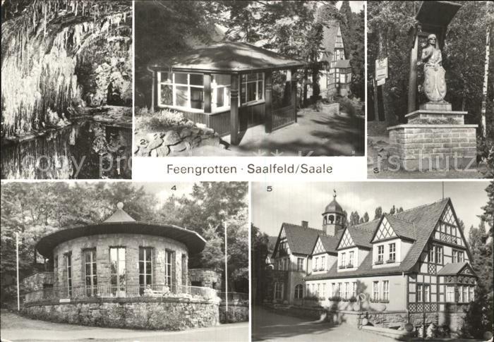 Saalfeld Saale Mittlere Grotte Kasse Bergmannsplastik Brunnentempel Quellenhaus