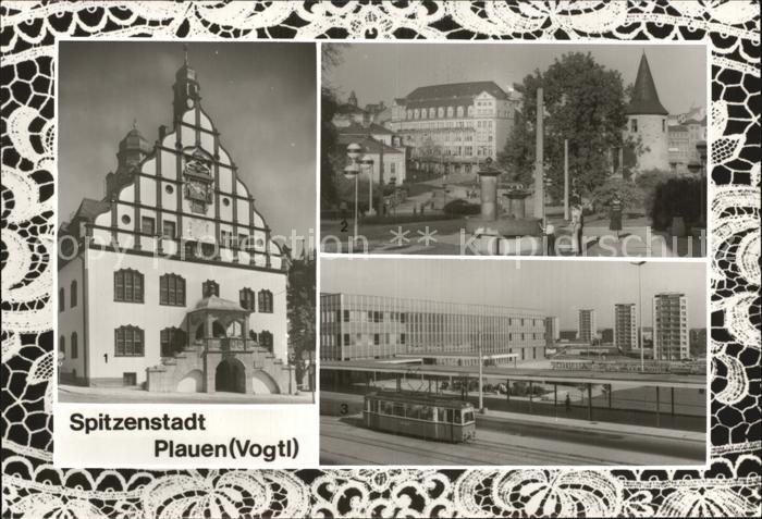 Plauen Vogtland Rathaus Otto-Grotewohl-Platz Bahnhof