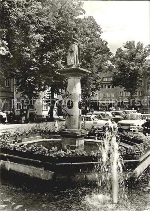 Schleusingen Brunnen Marktplatz