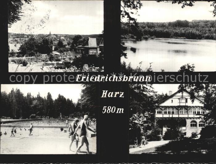Friedrichsbrunn Harz Waldbad Gondelteich Kurpark-Cafe