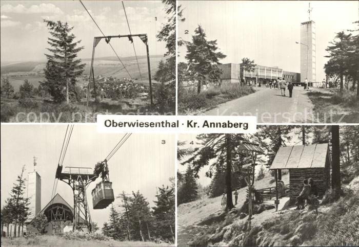 Oberwiesenthal Erzgebirge Fichtelbergseilschwebebahn Fichtelberghaus